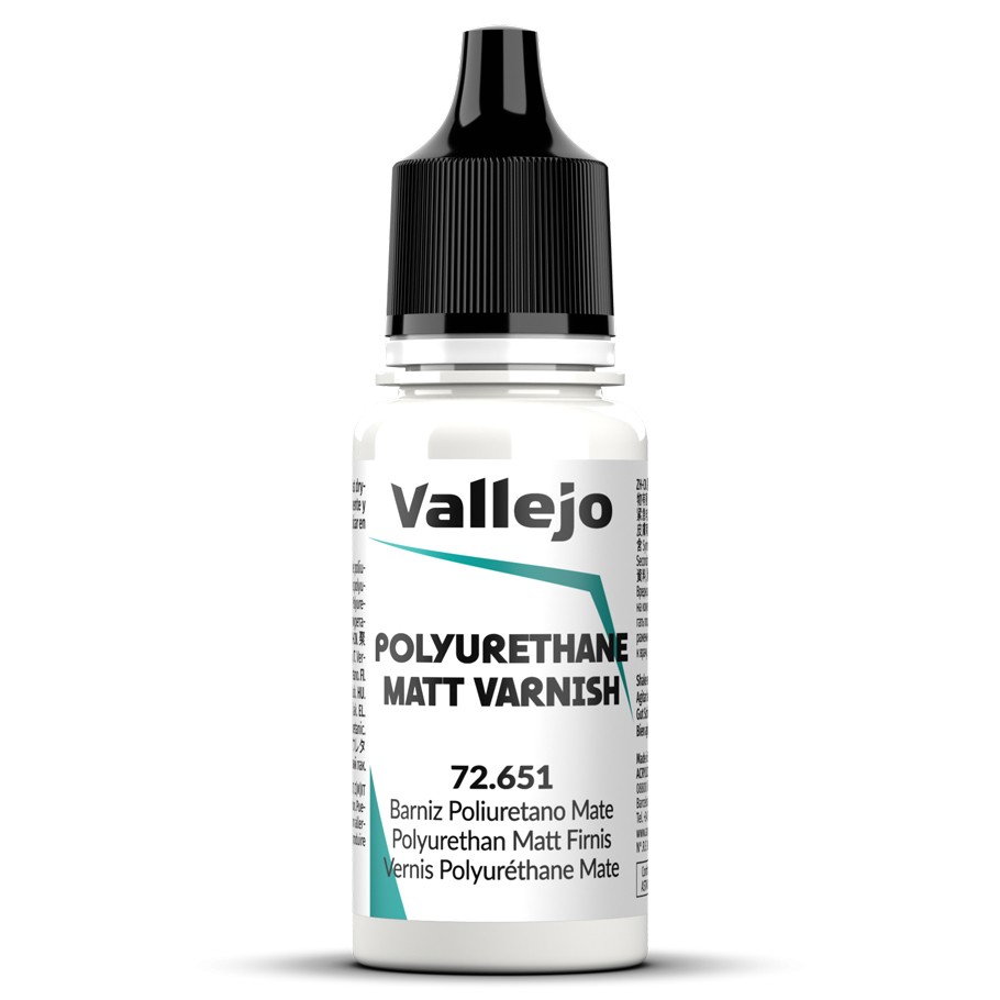 Vallejo 72651 Barniz Poliuretano Mate 18 ml.
