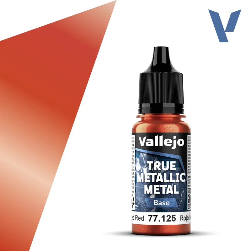 77125 True Metallic Metal Base Rojo Forjado