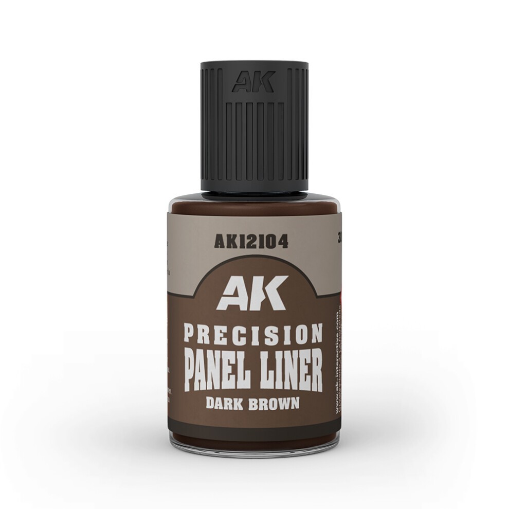 AK12104 PRECISION PANELINER- DARK BROWN 30ml