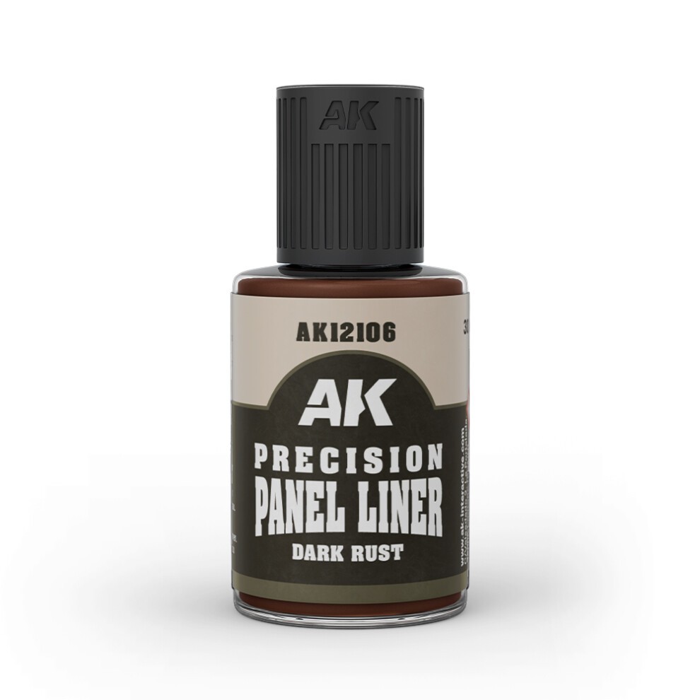 AK12106 PRECISION PANELINER- DARK RUST 30ml