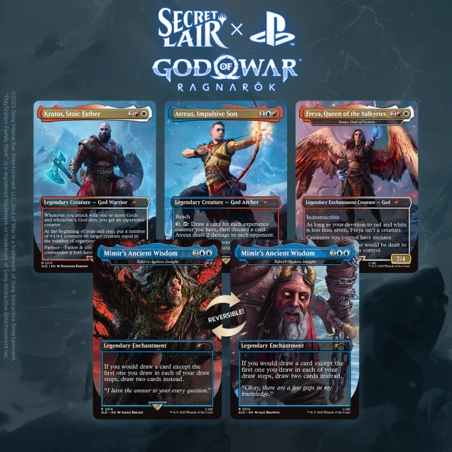 (Preventa) MTG  Secret Lair  PlayStation Superdrop God of War Norse (Non-Foil)  EN   