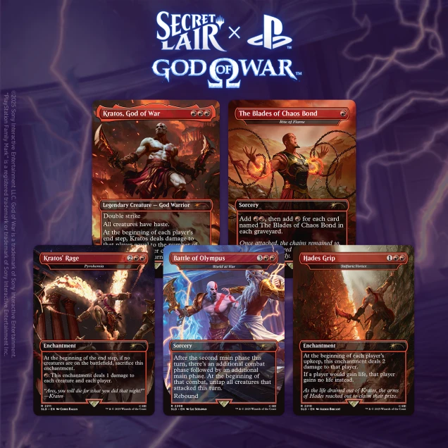 MTG  Secret Lair  PlayStation Superdrop God of War Greek (Non-Foil)  EN   
