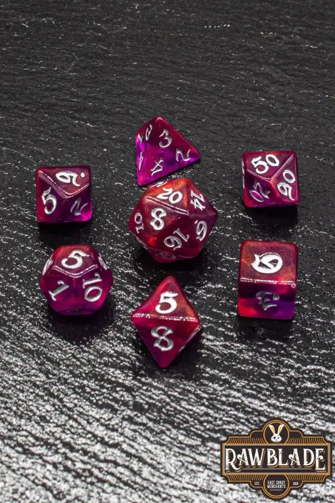 [RW-2143] Set Dados 7 Unidades Rawblade Gothic Cosmos
