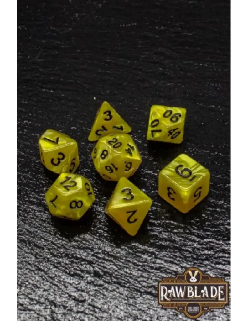 RAWBLADE MARBLE SET DADOS YELLOW (7)