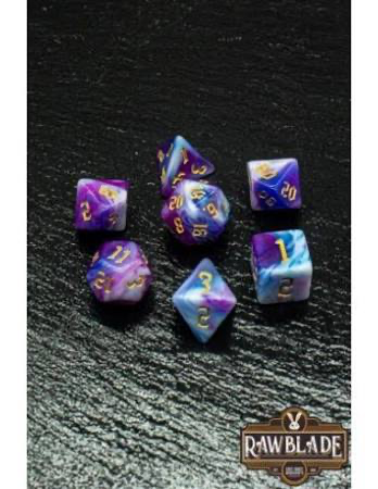 [RW-FC006] Set Dados 7 Unidadesrawblade Marble Medianoche