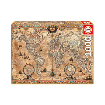 1000 Piece Puzzle-Mapamundi 