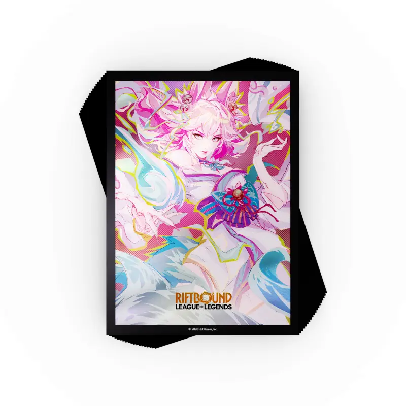 [RB-02AS03-EN] Riftbound: League of Legends TCG Spiritforged Art Sleeves: Spirit Blossom Ahri (100 Sleeves)