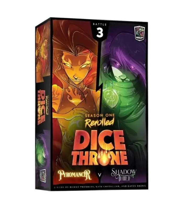 Dice Throne: Piromante vs Ladrón Sombrío