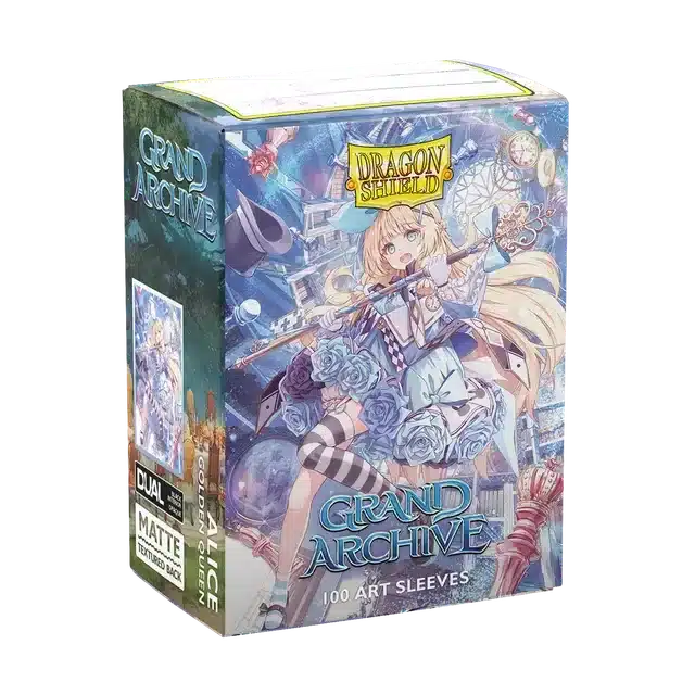 Dragon Shield Standard size License Sleeves - Alice, Golden Queen (100 Sleeves)