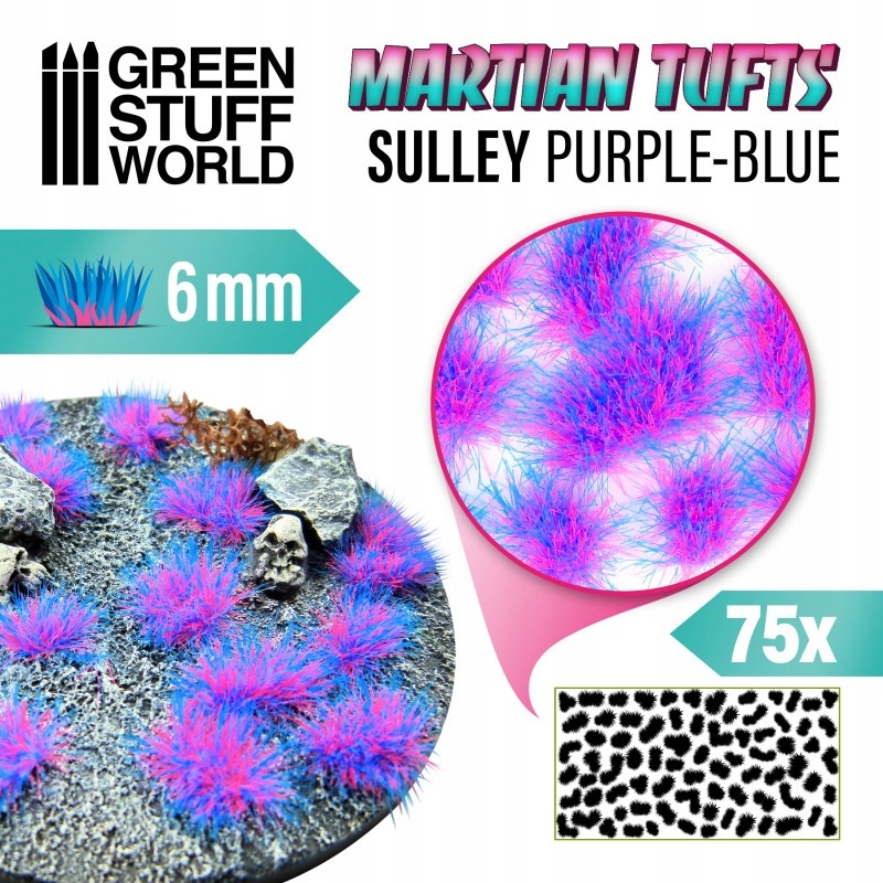 Grass 6mm Martian Fluor Tufts Sully Purple-Blue