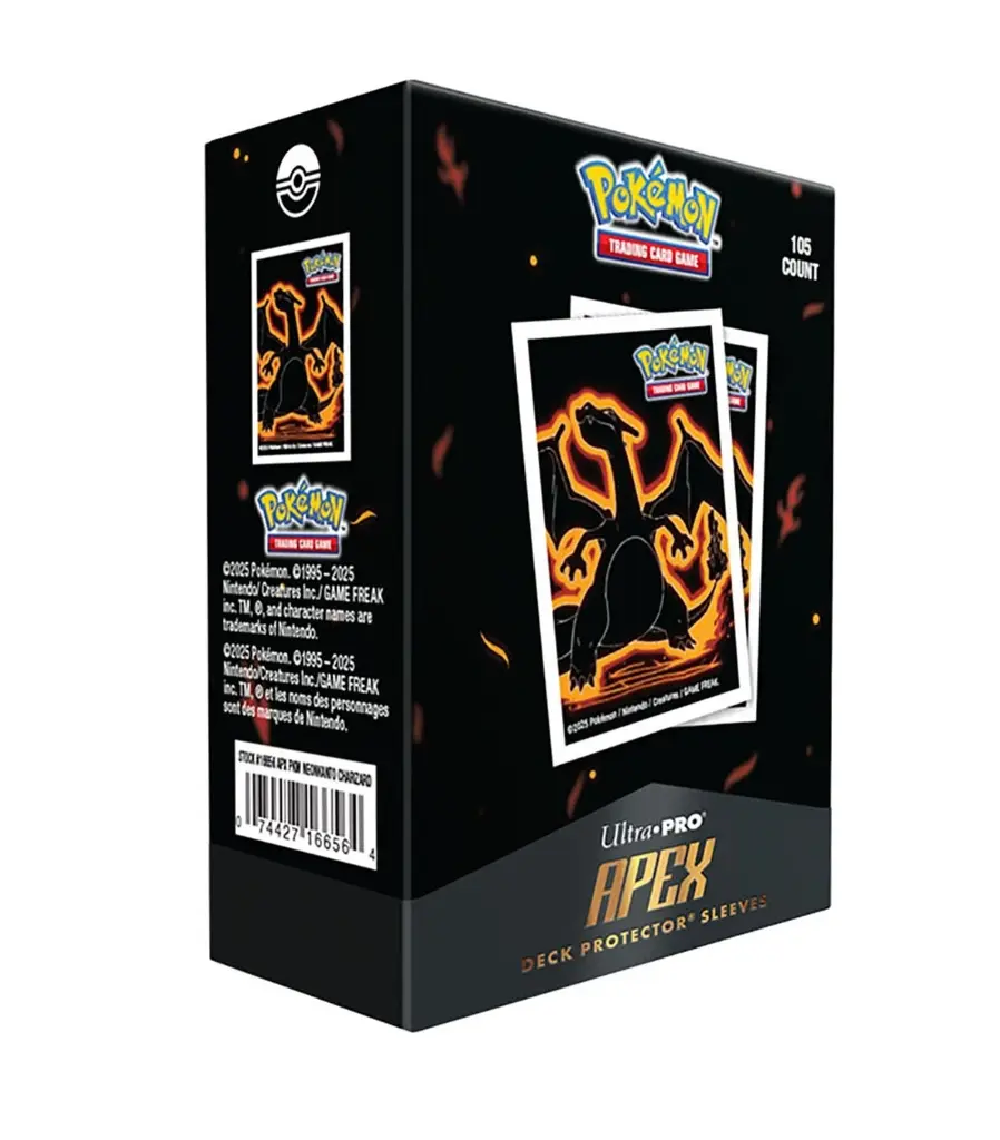 [ULTRAPRO-16656] UP Deck Protector Sleeves Charizard Neon Kanto Pokémon 