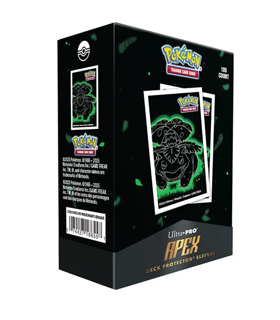 [ULTRAPRO-16655] UP Deck Protector Sleeves Venusaur Neon Kanto Pokémon 