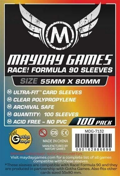 [MAYRACE] Mayday Games: Premium Race! Formula 90 Card Sleeves (pack of 50) (55 X 80 MM)