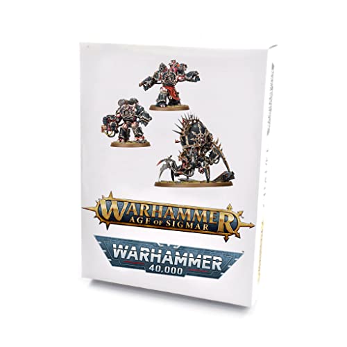 Chaos Space Marines: Warpforged Venomcrawler and Obliterators