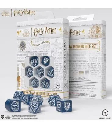 Set de dados Ravenclaw Modern Dice Set - Blue