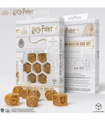 Set de dados Gryffindor Modern Dice Set - Gold