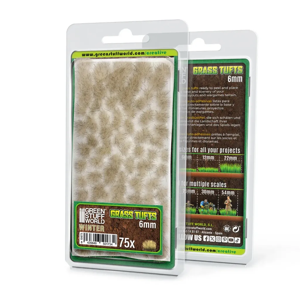 Matas Cesped - Tufts - 6 mm - Blanco Invierno