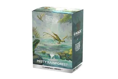 [AT-16501] Dragon Shield Standard size License Sleeves - Landfall Series - Misty Rainforest (100 Sleeves)