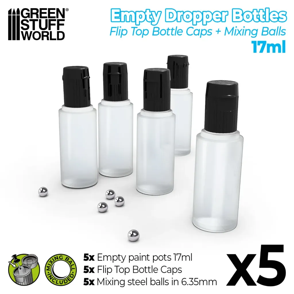 Botes de Pintura Sueltos para mezclas con Bolas Mezcladoras