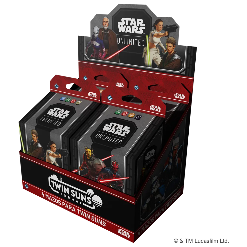 [SWHA024ES] (Preventa) SWU: 2026 Twin Suns Mazos (4) (SPA)