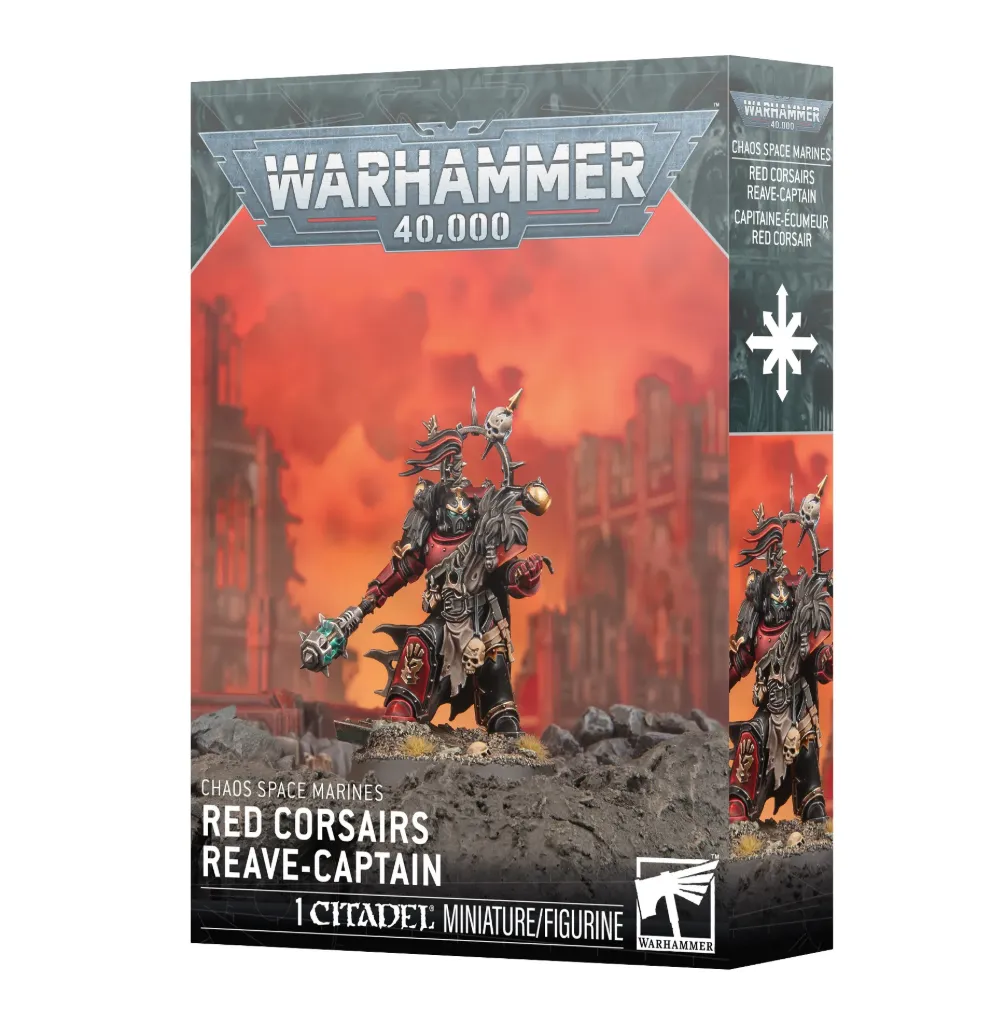 [43-111] (Preventa)  Chaos Space Marines Capitán de Pillaje Corsario Rojo