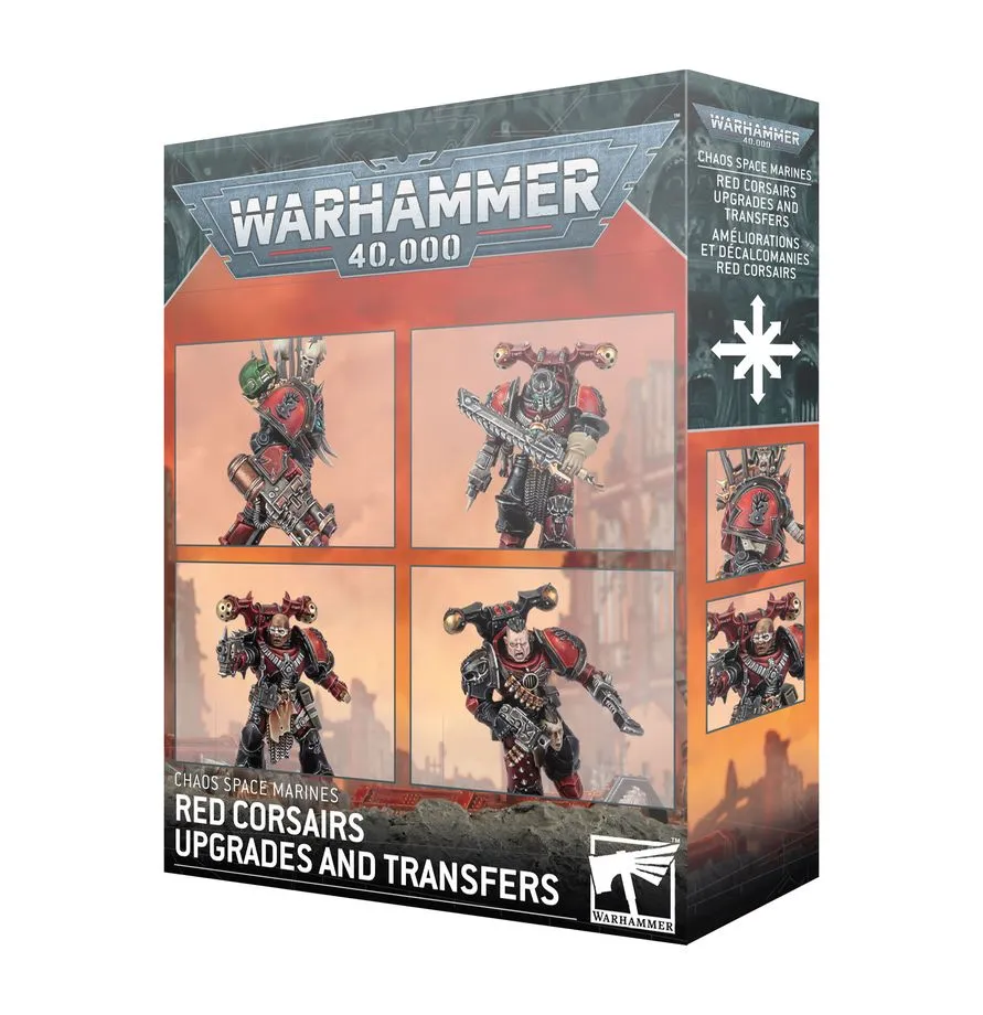 Chaos Space Marines: Mejoras y calcomanías Corsarios Rojos