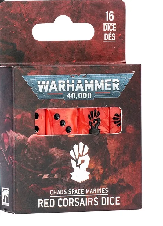 Chaos Space Marines: Dados Corsarios Rojos