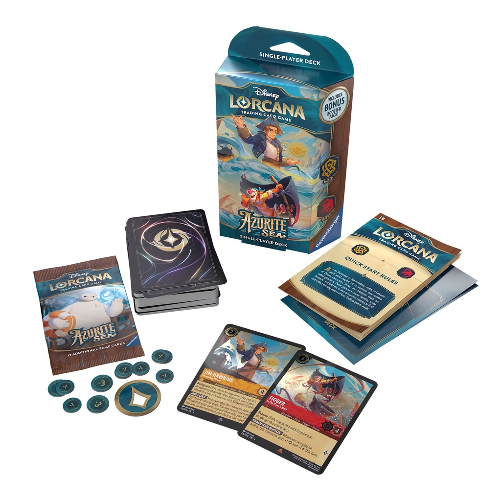 Lorcana - Azurite Sea: Starter Deck (Ámbar y Rubí)