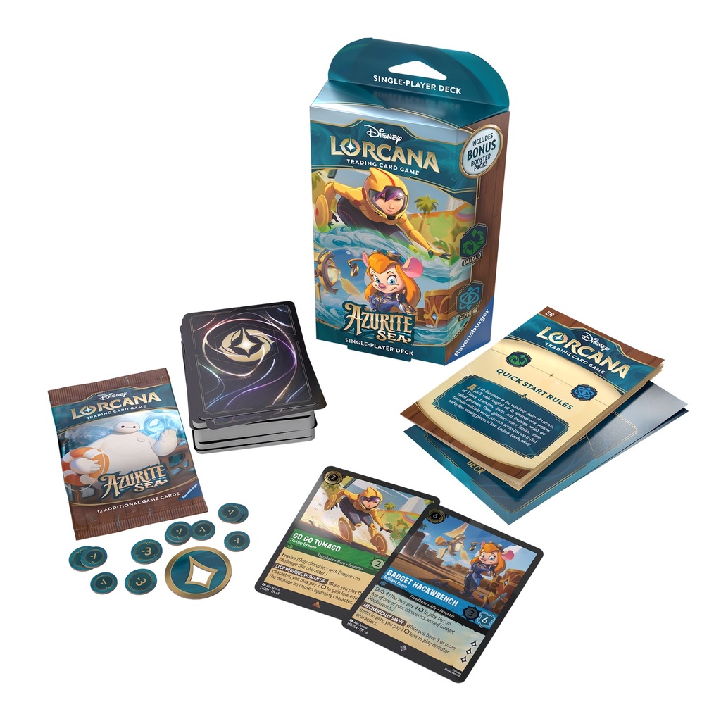 Ravensburger Disney Lorcana Trading Card Game: Azurite Sea Chapter 6 Starter Deck