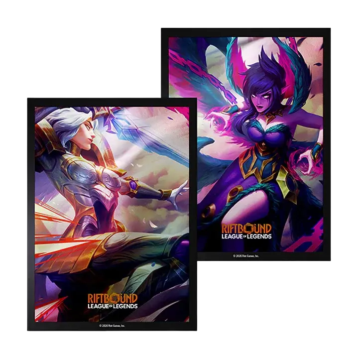 [RB-04AS04-EN] Riftbound League of Legends TCG  Vendetta Art Sleeves KAYLE vs MORGANA (100 Sleeves)