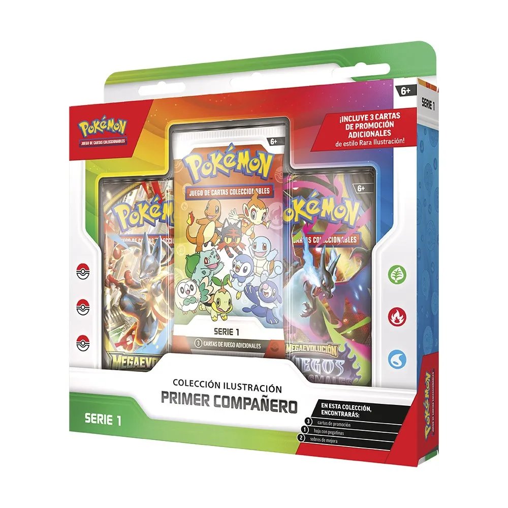 Pokémon: Colección Ilustración Primer Compañero de JCC (serie 1)