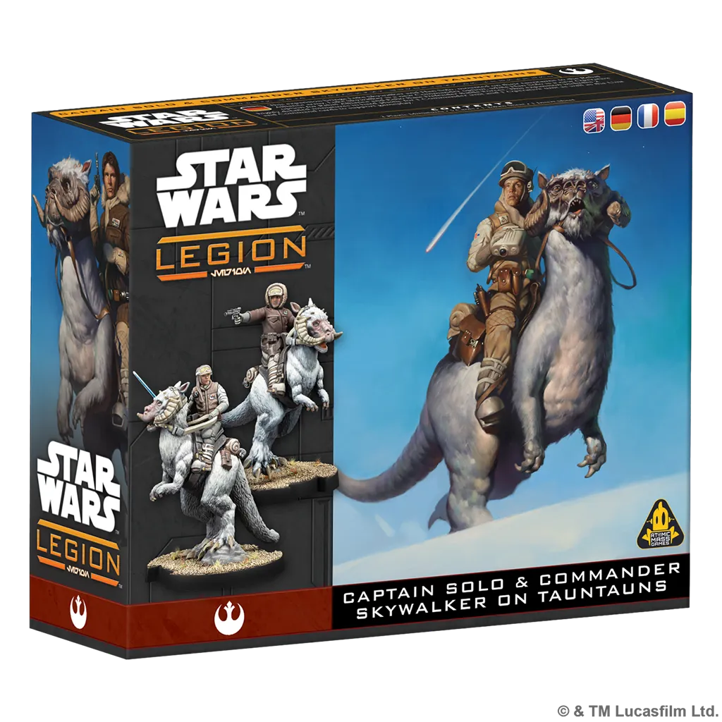 (Preventa) SW Legión: Han Solo & Luke Skywalker on Tauntaun