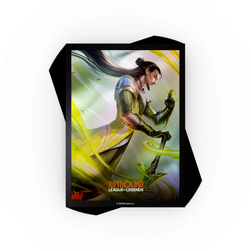[RB-03AS02-EN] Riftbound: League of Legends TCG  Unleashed Art Sleeves: Master Yi, Wuju Master (100 Sleeves)