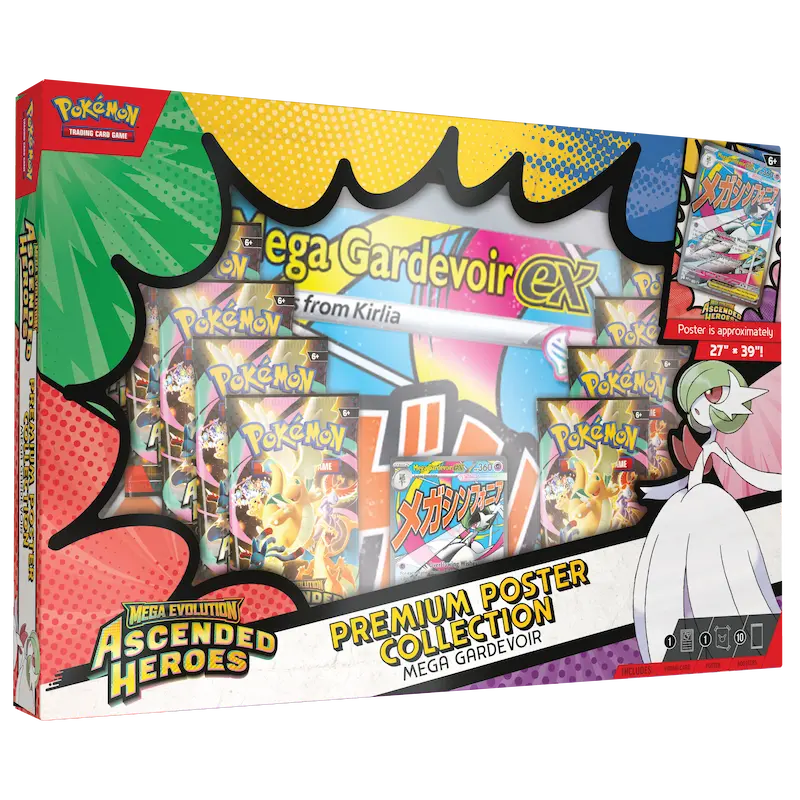 Pokemon tcg Ascended Heroes Premium Poster Collection Mega Gardevoir (ESP)