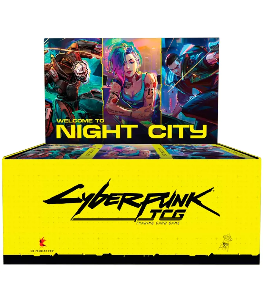 (Preventa) Cyberpunk TCG  Booster Box Display (24 sobres) Welcome to Night City Inglés