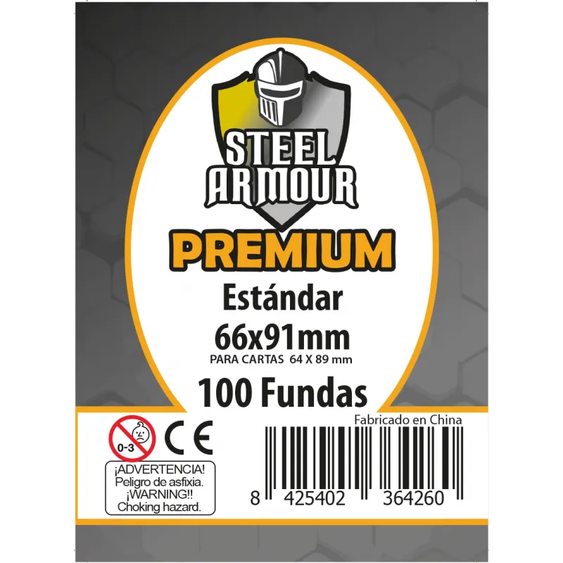 100 Fundas tamaño Estándar Premium (66x91mm)