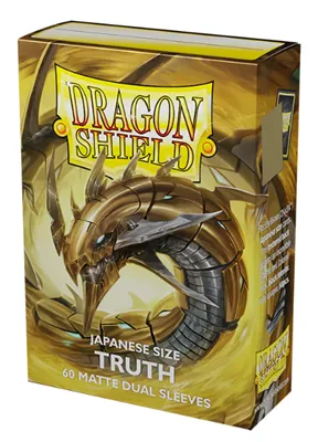 Dragon Shield Sleeves  Japanese size  Matte Dual  Truth (60 Sleeves)