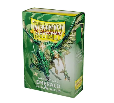 Dragon Shield Japanese size Matte Sleeves  Emerald (60 Sleeves)