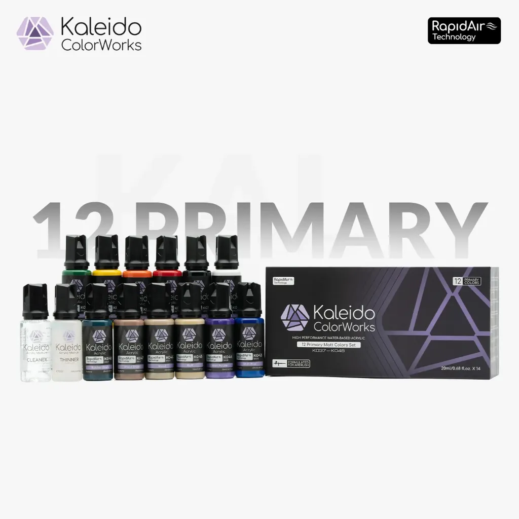 [46777] Kaleido Set 12 Colores Primarios Mate
