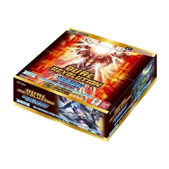 Digimon Card Game Dual Revolution BT 25 "Dual Revolution" Booster Box (24 Packs)  EN
