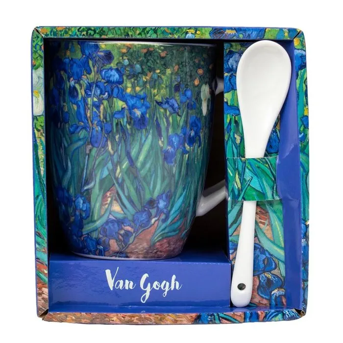 Taza Con Cuchara En Caja Iris Van Gogh