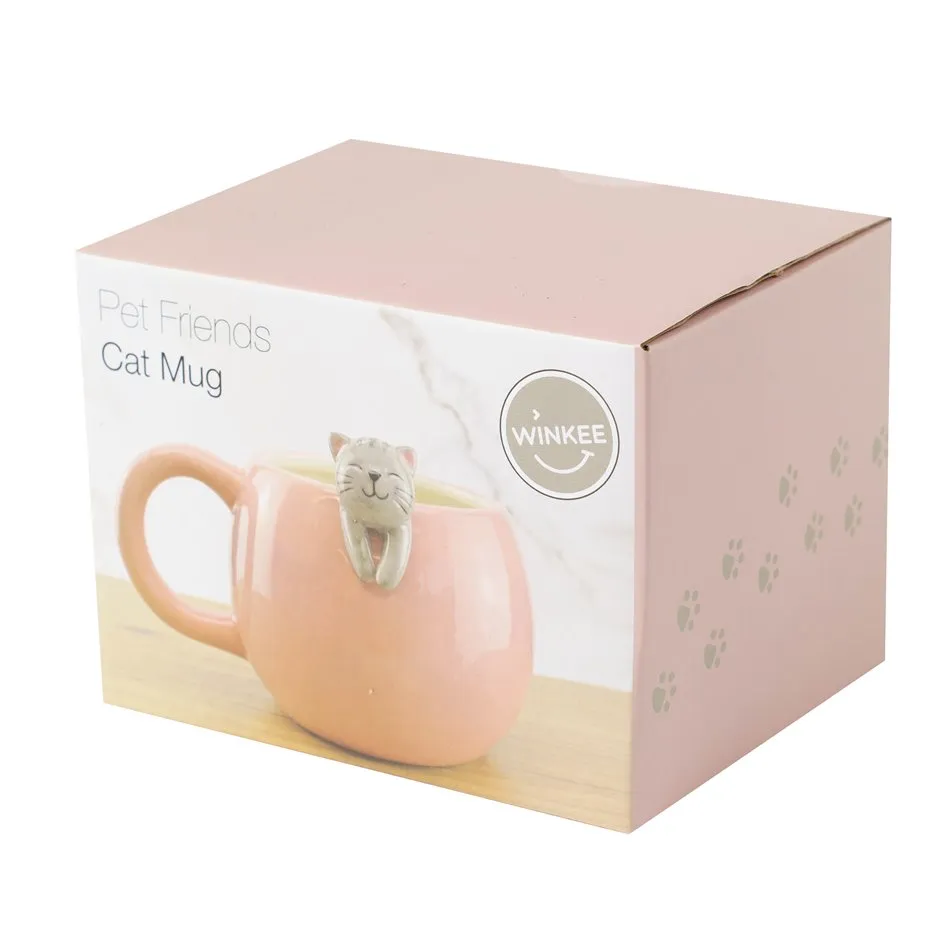 [17099] Taza Con Gatito Asomando