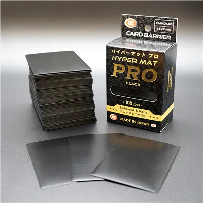 KMC Standard Sleeves  Hyper MAT PRO Black (100 Sleeves)