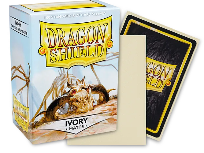 Dragon Shield Standard Sleeves  Matte Ivory (100 Sleeves)