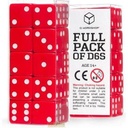 Dados Full Pack of D6s Rojo y Blanco (20 unidades) - Q Workshop