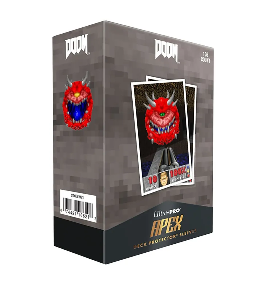 [16621] Sleeves - 105ct Apex Deck Protector Sleeves Cacodemon for Bethesda