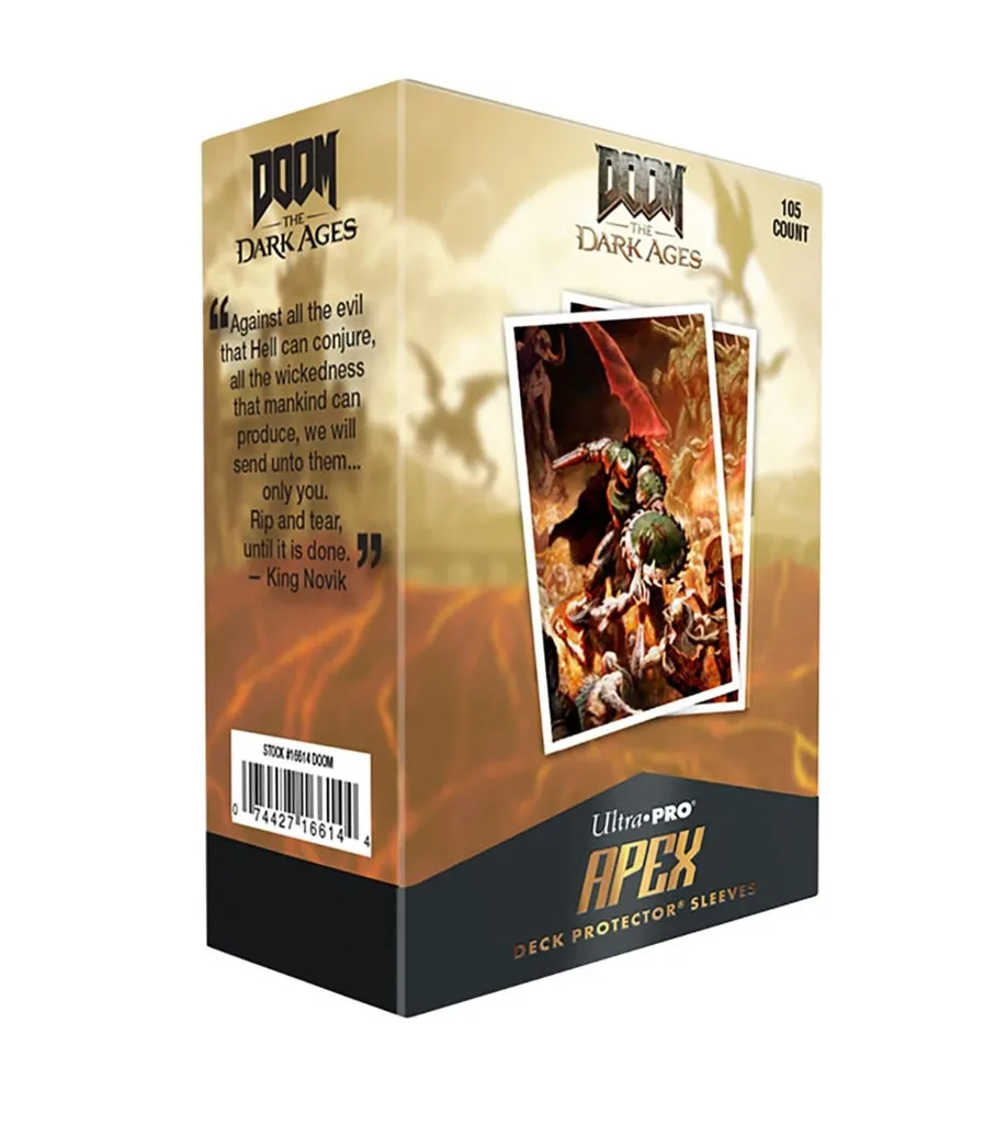 Sleeves - 105ct Apex Deck Protector Sleeves 1 for Bethesda Doom