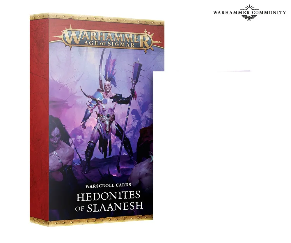 Warhammer Age of Sigmar – Hedonites of Slaanesh Warscroll Cards