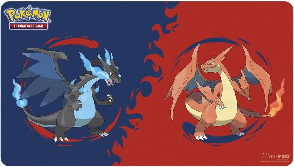 [422767] UP  Mega Charizard X and Mega Charizard Y Playmat for the Pokémon TCG