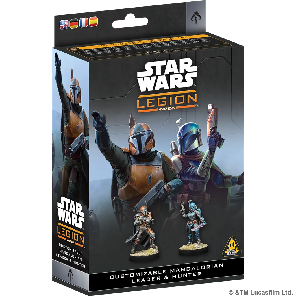 SW Legión: Customizable Mandalorian Leader&Hunter